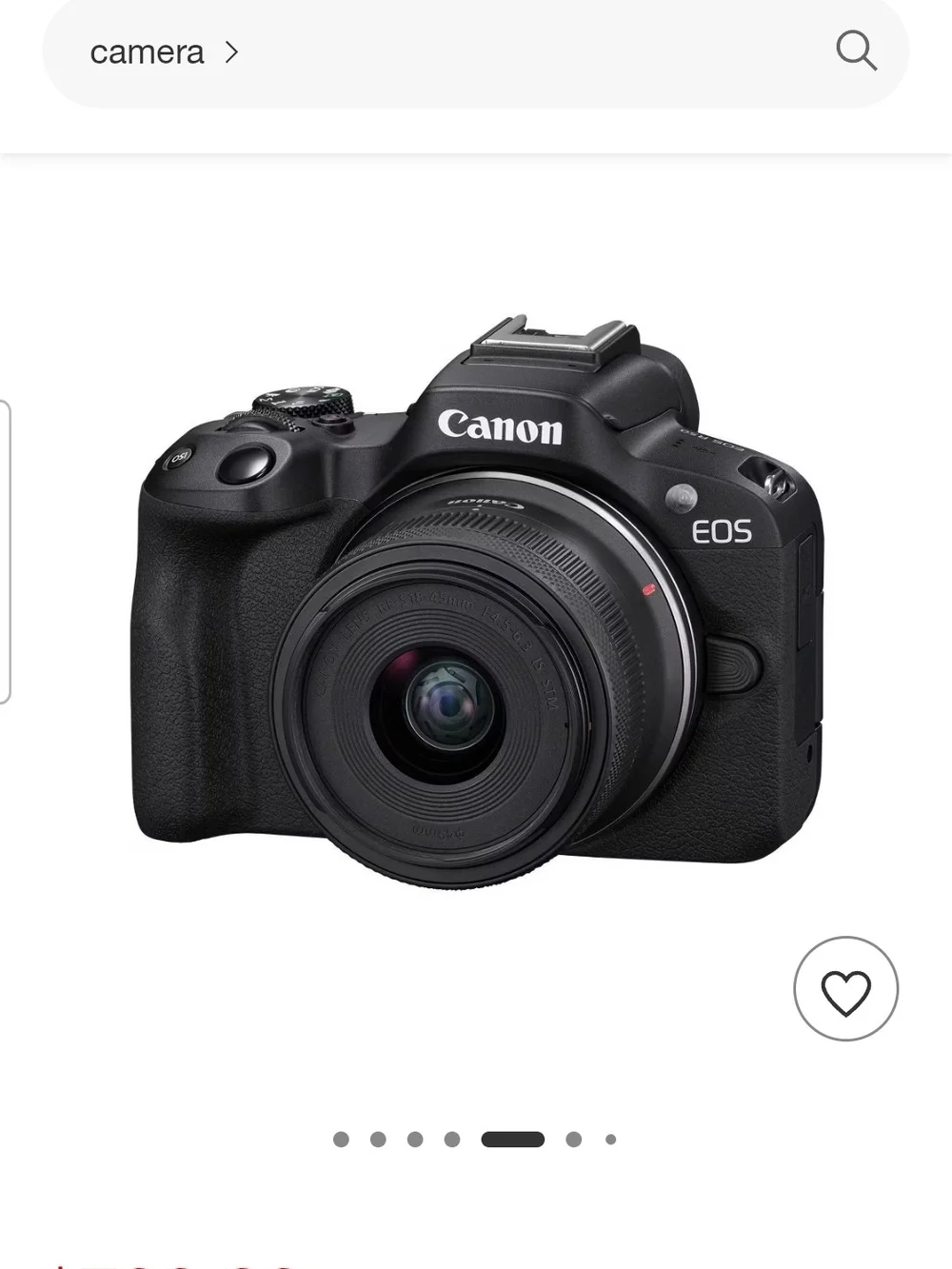 Canon EOS DSLR Camera in Black with Standard Lens